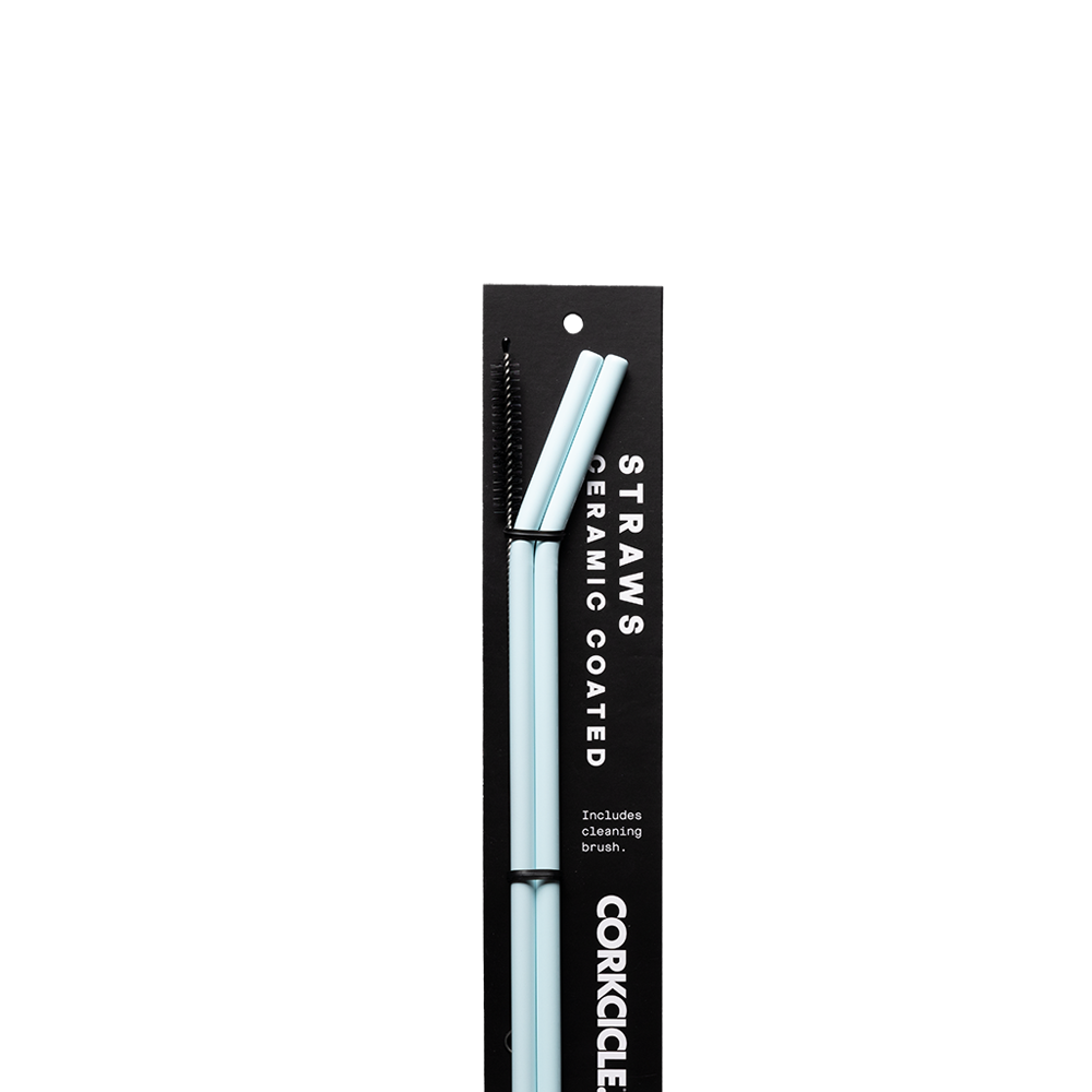 Ceramic Coated Straw Set - Handy Choice U1 - Straw Set / Ceramic Powder Blue