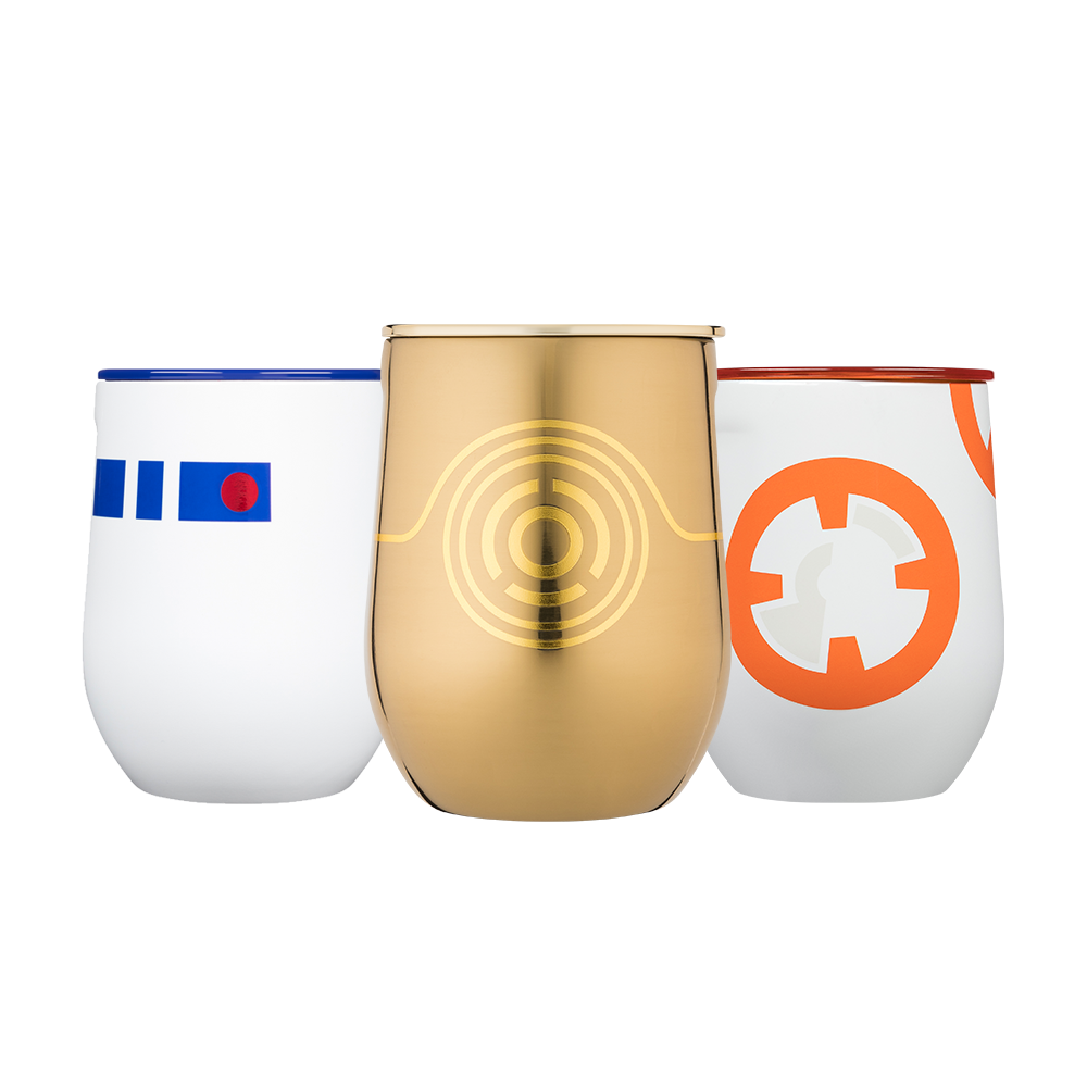 Star Wars TM Droids Stemless Set (3) - Smooth Beverage L4
